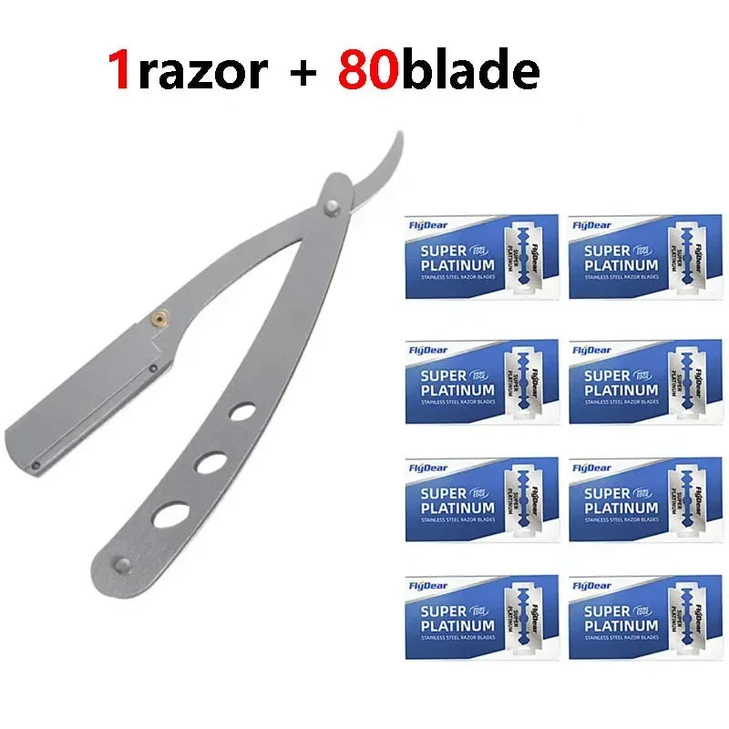 Barber Razor Edge Stainless Steel Shaver Men Professional Manual Shaver StraightFolding Shaving Shave With Blade