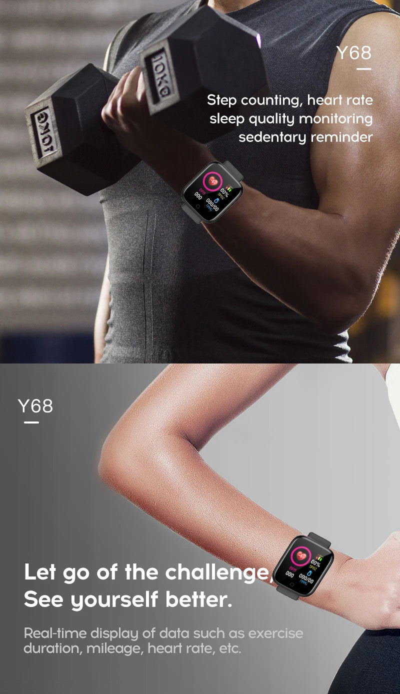 Smartwatch für Damen Herren Armbanduhr Bluetooth Verbundenes Telefon Musik-Player Fitness-Sportarmband Schlafmonitor Digitale Uhren