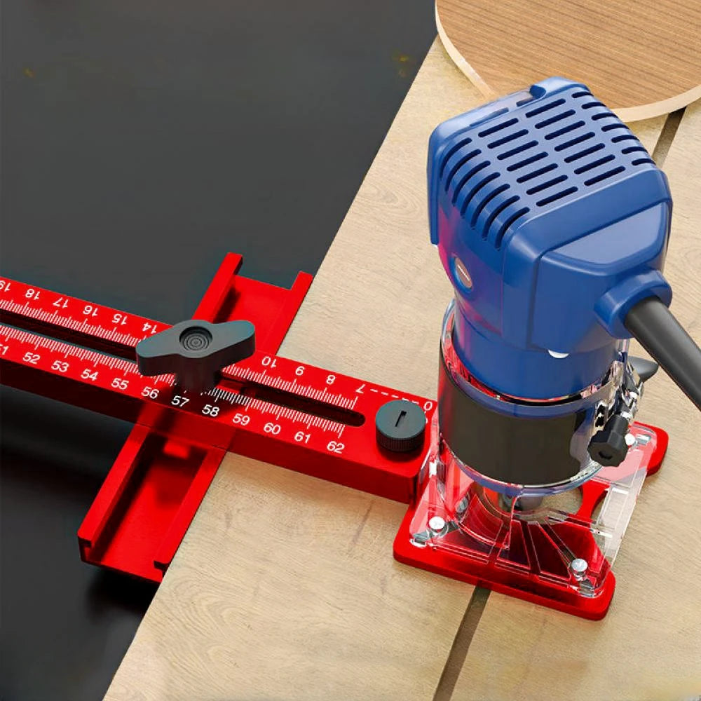 3 in 1 Router Milling Groove Bracket Woodworking Cutting and Milling Circular Auxiliary Tool Aluminum Router Circle Cutting Jig - Shoppiline