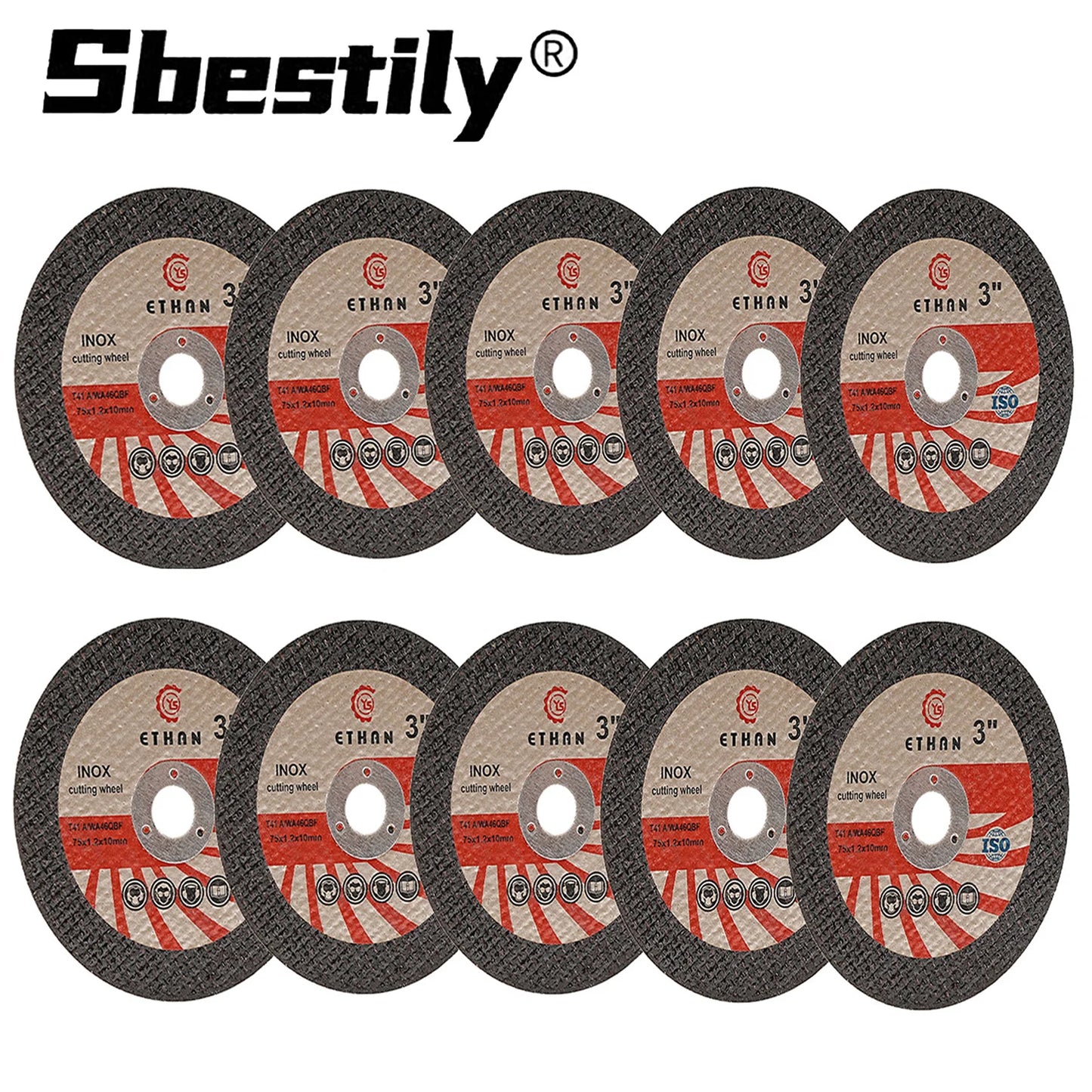 Sbestily 10pcs 75mm Circular Resin Saw Blade Mini Cutting Disc Metal Fast Cut Grinding Wheel for Angle Grinder Accessories - Shoppiline