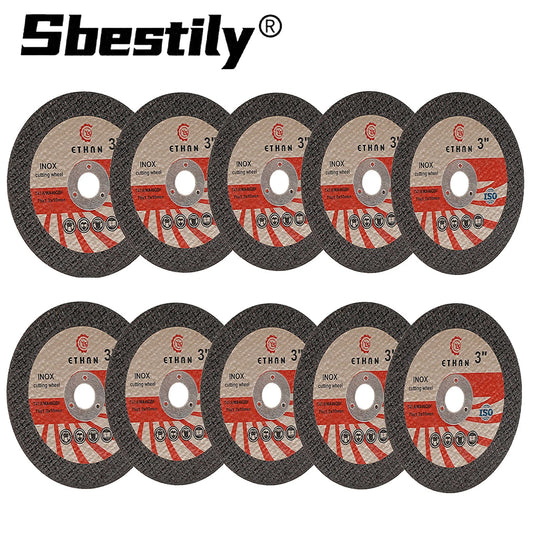 Sbestily 10pcs 75mm Circular Resin Saw Blade Mini Cutting Disc Metal Fast Cut Grinding Wheel for Angle Grinder Accessories - Shoppiline