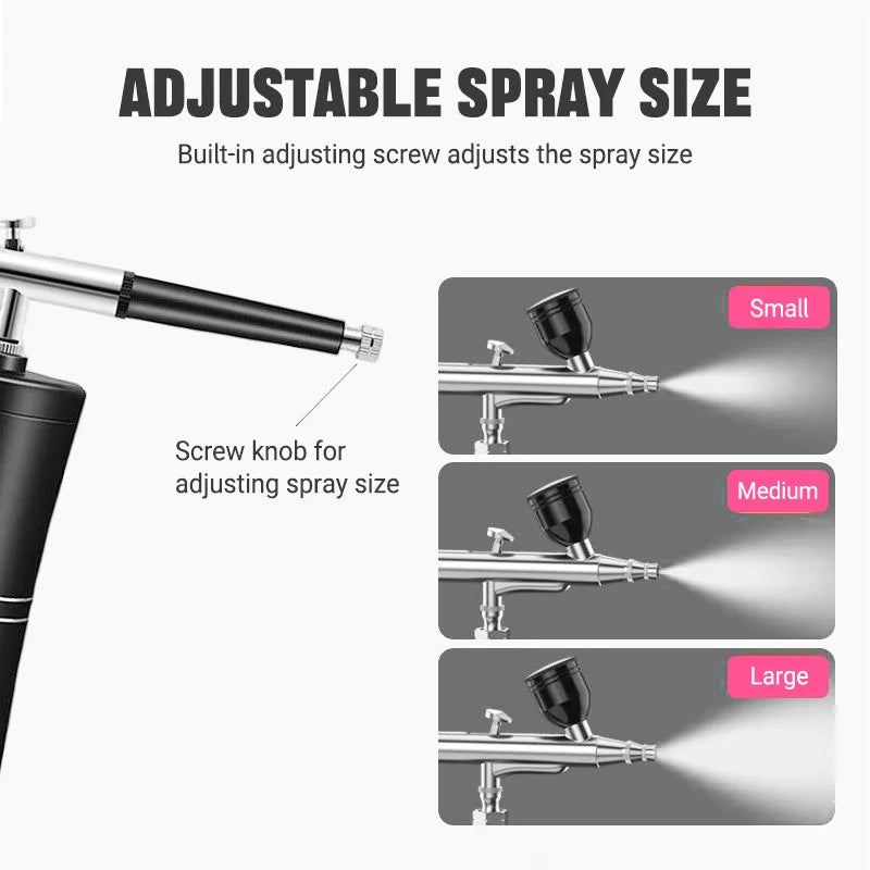 Portable Small Electric Compression Spray Gun with Optional Connecting Pipe, Manicure/Beauty/Cake Decoration/Hand Model Spraying - Shoppiline