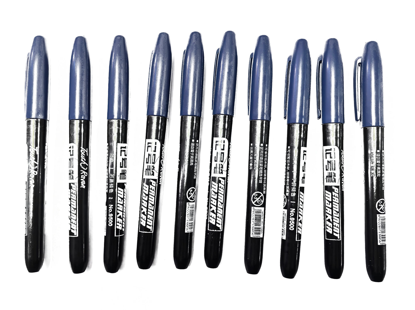 6 PCS Permanent Marker Pen Manga Drawing Markers Black Blue Red Waterproof Ink Sketch Pens Stationery Art School Supplies - Shoppiline
