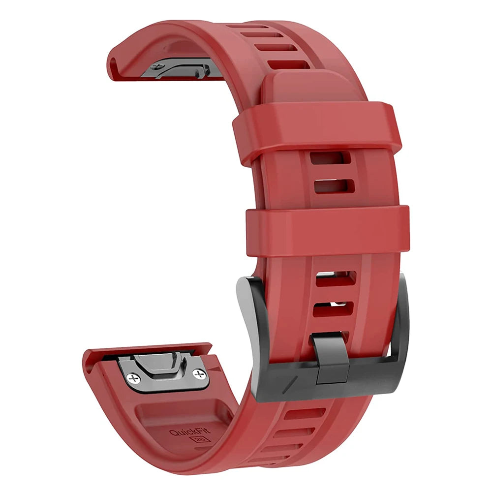 Bracelet QuickFit 22mm 26mm pour Garmin Epix Gen 2, en silicone pour Garmin Fenix 7 7X 5Plus 6XPro Enduro 2
