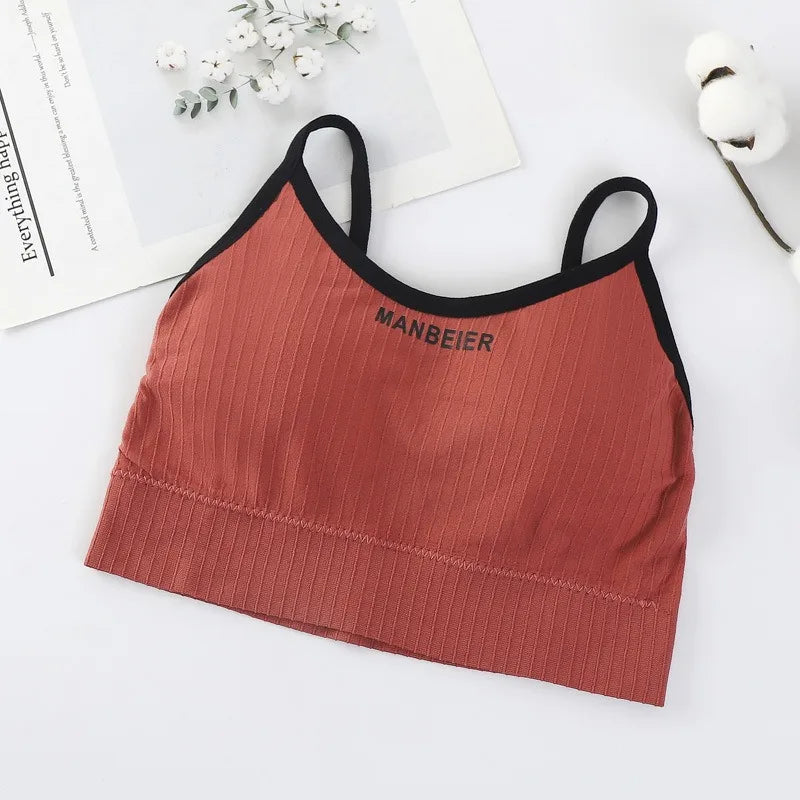 New Sports Bra for Women Gym Sexy Crop Top Bra Women Cotton Underwear Soft Comfort Tube Tops Female Brassiere Tops for Girls