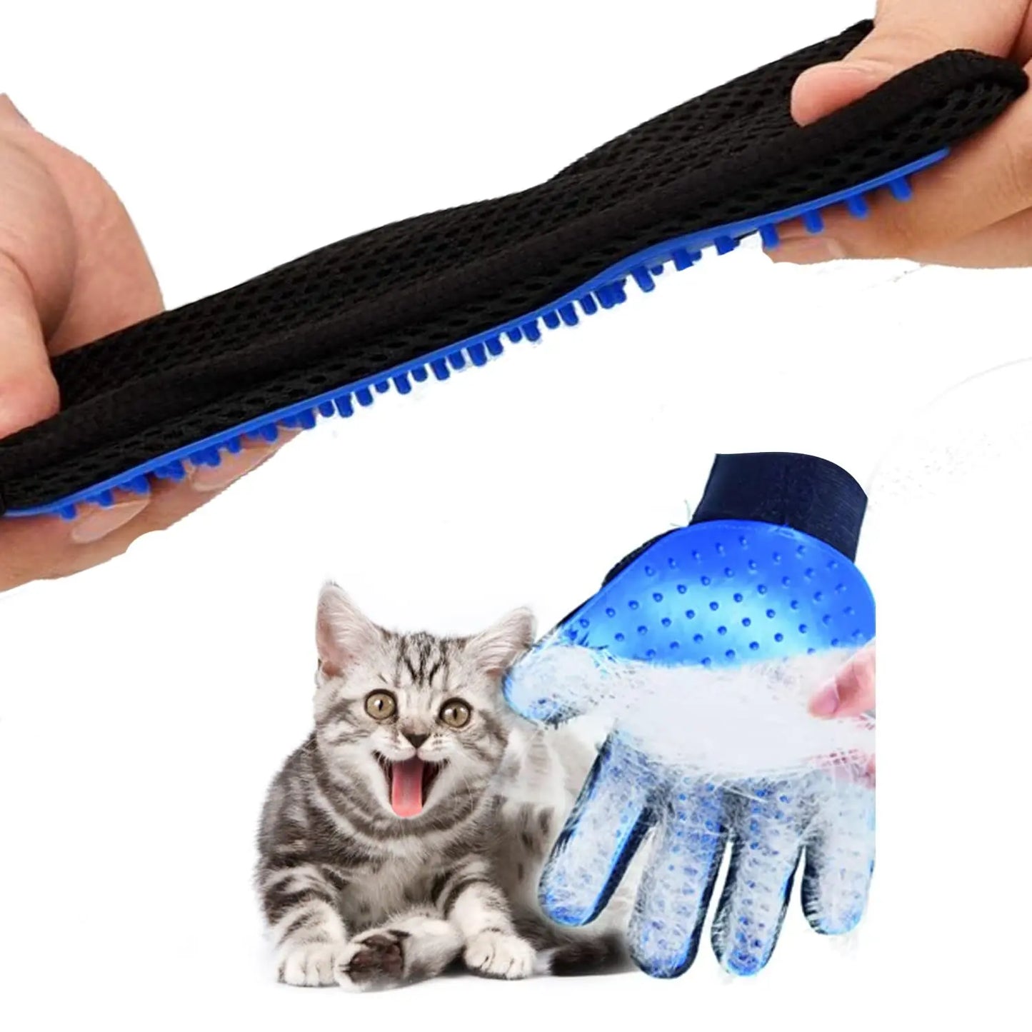 1PC Cat Hair Remove Gloves Rubber Pet Beauty Cleaning Grooming Effective Massage Dog Combs Floating Brush 6 Color.