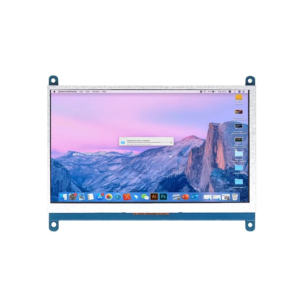 7 Inch Raspberry Pi 4/3/2/B/B+/A+ Monitor 1024x600 IPS 5-Points Capacitive Touchscreen Drive Free HDMI Display For Win 7/8/10 - Shoppiline