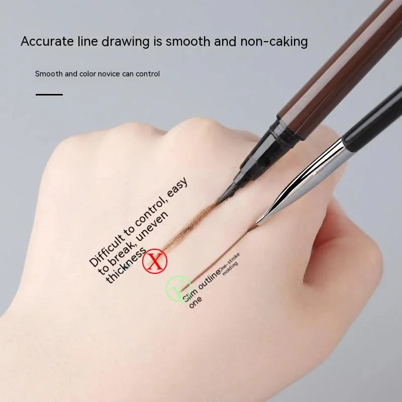 2/5Pc Karsyngirl Upgrade Blade Eyeliner Brush Ultra Thin Fine Angle Flat Eyebrow Brush Under The Eyes Place Precise Detail Brush