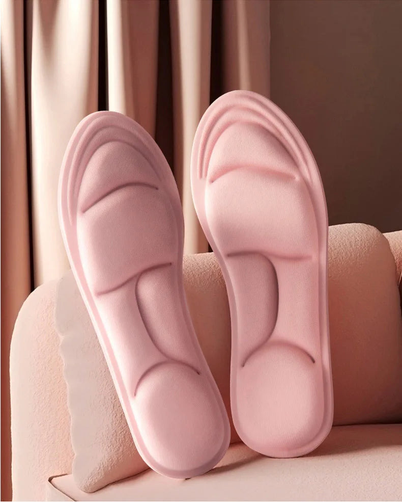 5D-Massage-Memory-Foam-Einlegesohlen für Schuhe, atmungsaktive Polstersohle, Sport-Laufeinlegesohlen für Füße, orthopädische Einlegesohlen