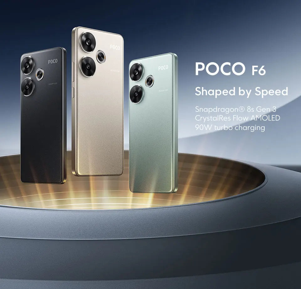 POCO F6 Smartphone Global Version Snapdragon®8s Gen 3 5000mAh battery 6.67" 1.5K 120Hz CrystalRes AMOLED DotDisplay NFC 5G - Shoppiline