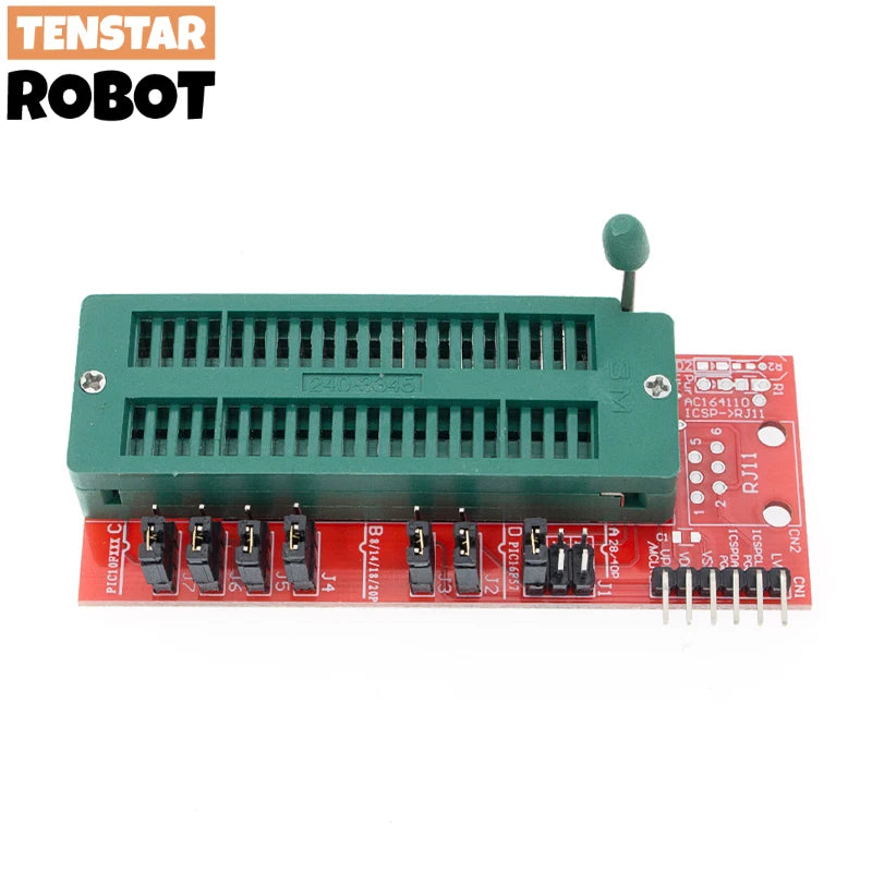 TSTARDEV PICKIT3 PIC KIT3 PICKIT 3 Programmer Offline Programming PIC Microcontroller Chip Monopoly+PIC Programmer Adapter Seat - Shoppiline