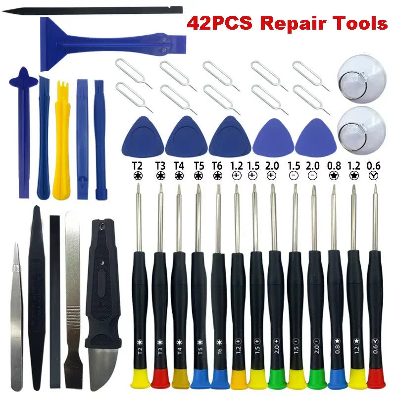 40 in 1 Mobile Phone Repair Tools Disassemble Repair Set for iPhone Screwdriver Combination Skid Multi Function Disassembly Kit - Shoppiline