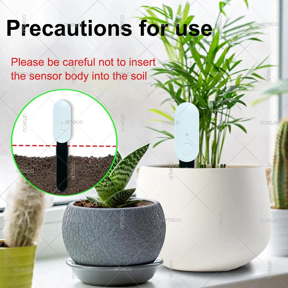 Zigbee Soil Moisture Sensor Temperature Humidity Luminance Detection Smart Soil Tester Moisture Sensor For Tuya APP Zigbee2MQTT
