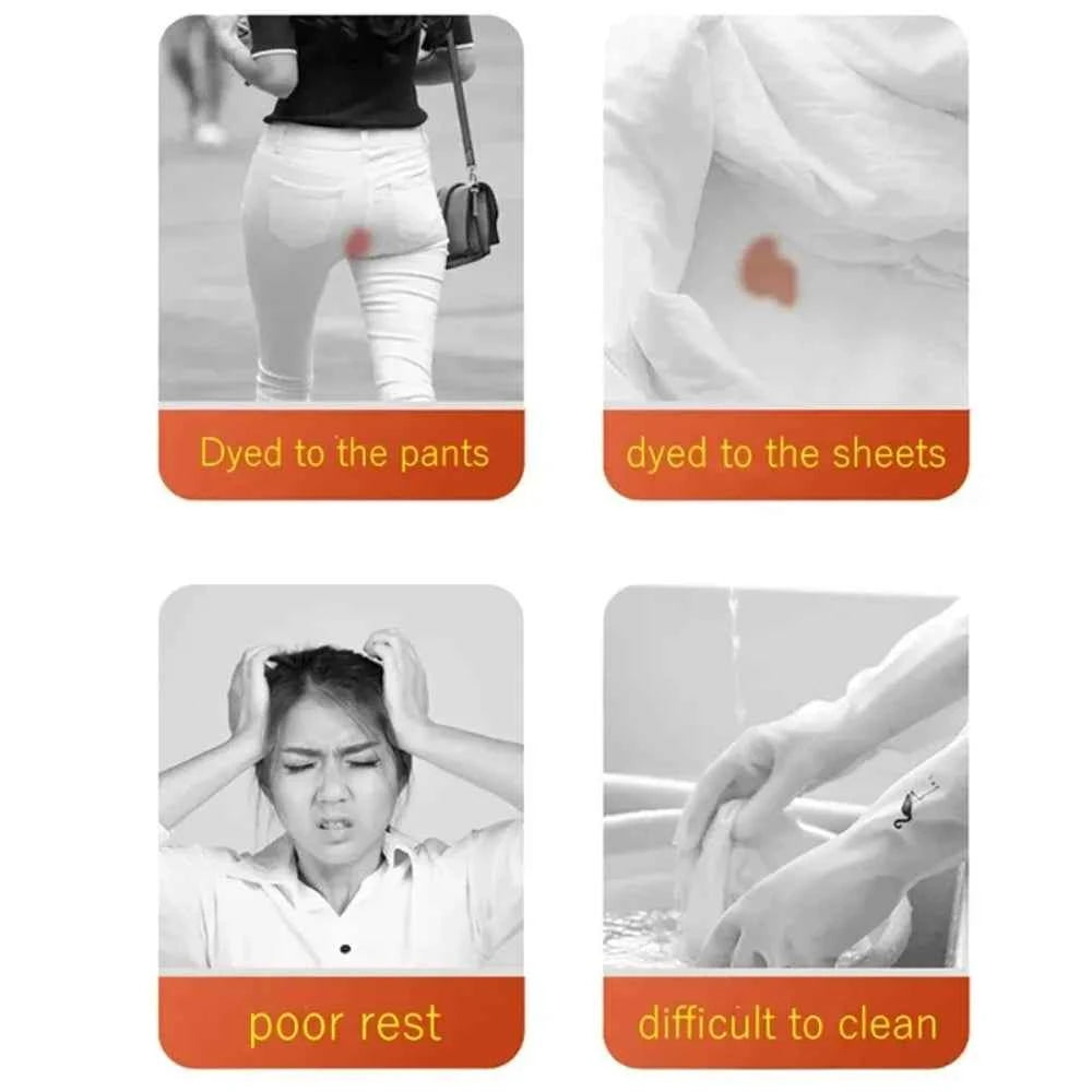 Cotton menstrual underwear, high-waisted underwear overalls, menstrual pants, leak-proof Bragas menstrual pants