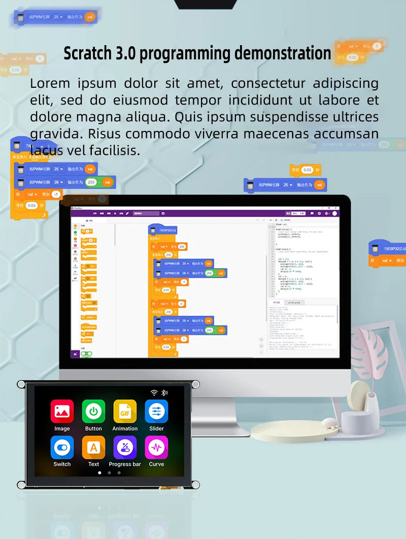 Guition ESP32S3 8M PSRAM 16M FLASH 5-inch IPS 800*480 high-definition LCD display module Capacitive touchwith WIFI and Bluetooth - Shoppiline