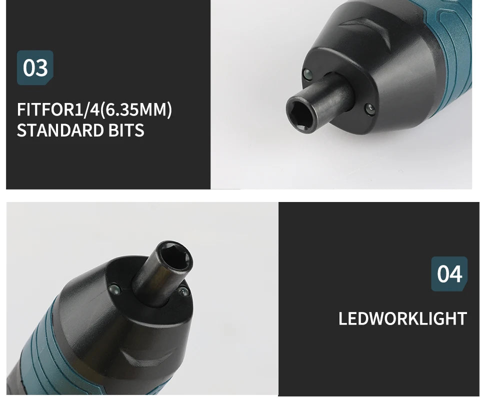 Makita Cordless Electric Screwdriver | 3.6V 5N.m Torque | 1/4" Chuck | 1300mAh Li - ion Battery - Shoppiline