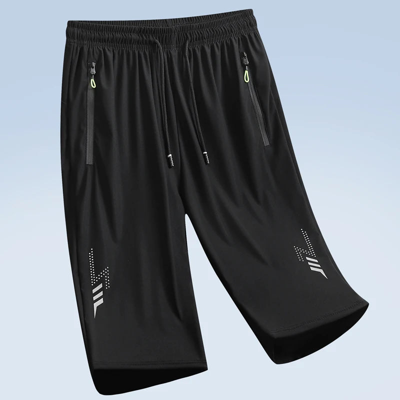 New Quick Dry Jogging Fitness Shorts Men Summer Sports Running Shorts Lightweight Bottoms Thin Breathable Beach Short Pants Male