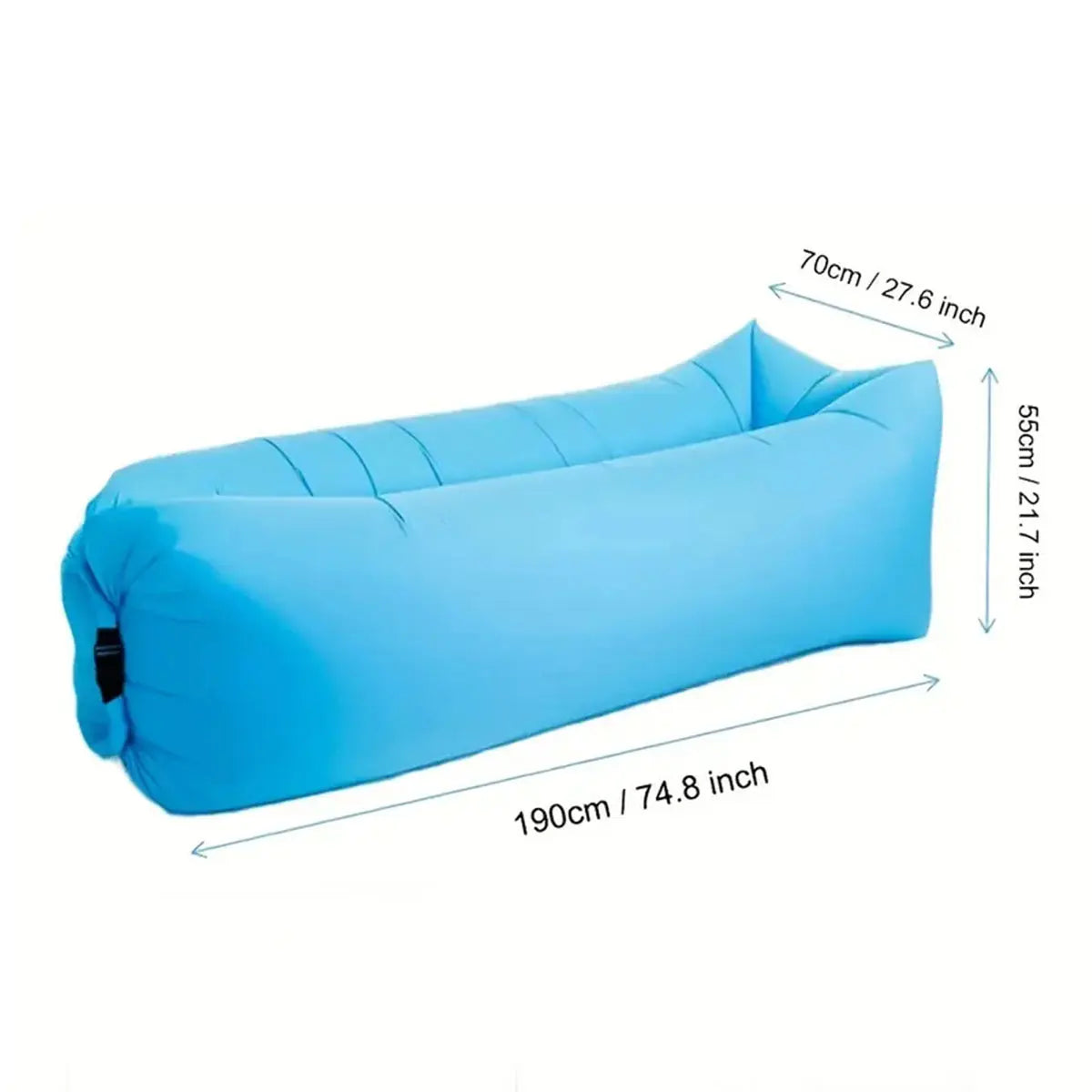 Inflatable Air Sofa Portable Fast-Inflate Waterproof Lounger for Beach Camping Pool Travel