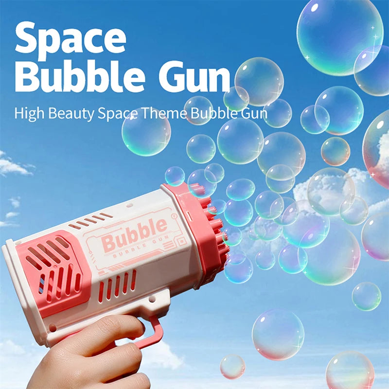 40 Hole CHILDREN'S Outdoor Toy Bubble Gun Electric Toy Blowing Bubbles (Without Bubble Water) - Shoppiline