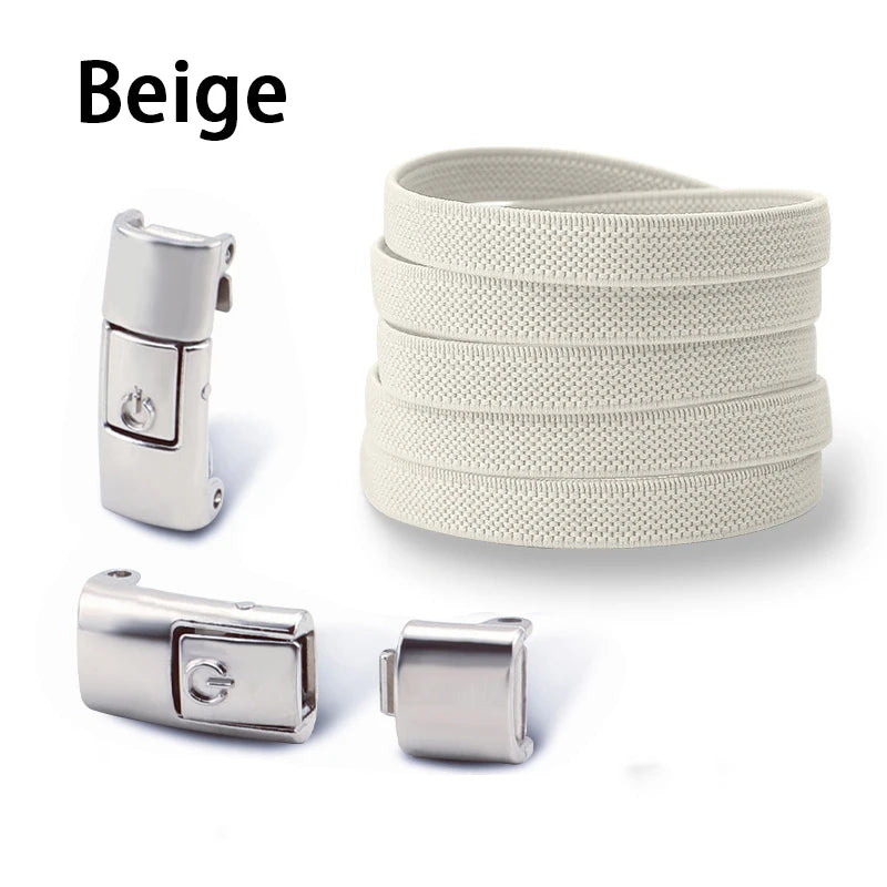 Press Lock Shoelaces without ties Elastic Laces Sneakers Tennis No Tie Shoe laces Shoes Accessories 1Pair/2Pair