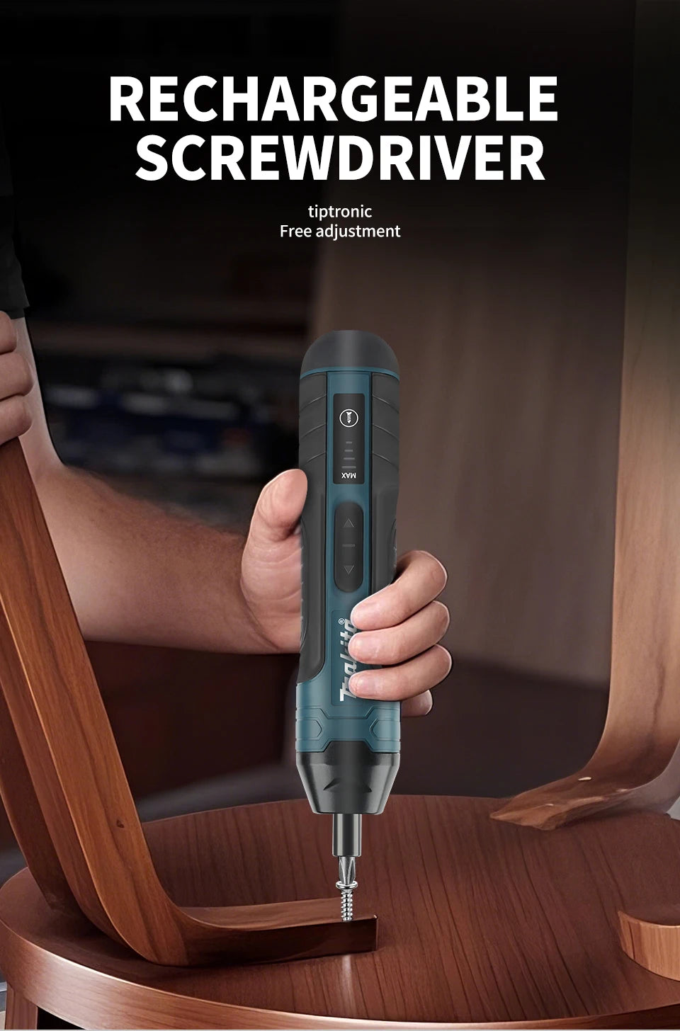 Makita Cordless Electric Screwdriver | 3.6V 5N.m Torque | 1/4" Chuck | 1300mAh Li - ion Battery - Shoppiline