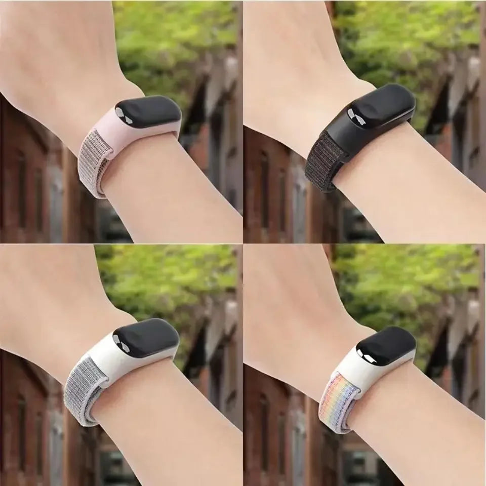 Nylonarmband für Xiaomi Mi Band 4/5/6/7 Armband Uhrenarmband Sport atmungsaktives Armband für Miband 4/5/6/7 Ersatz Correa Armband
