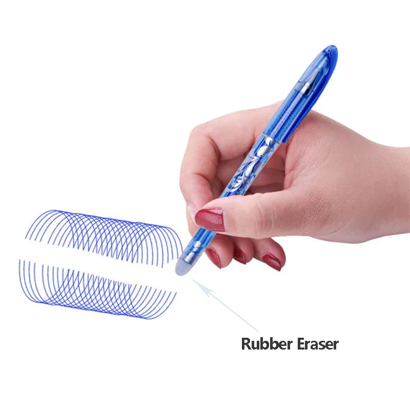 26 Pcs/Set Kawaii Erasable Pens 0.38mm Gel Pen Waterproof Gel Ink Stationery School Writing supplies for Notebook Office Student