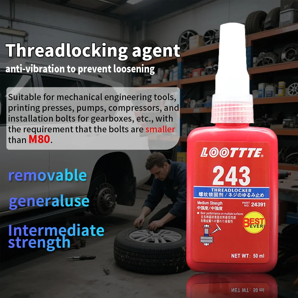 1/2/3pcs Threadlocker Screw Glue Quickly Cured Thread Locking Agent Anaerobic Adhesive Corrosion-Resistant Anti-Loosening Glue