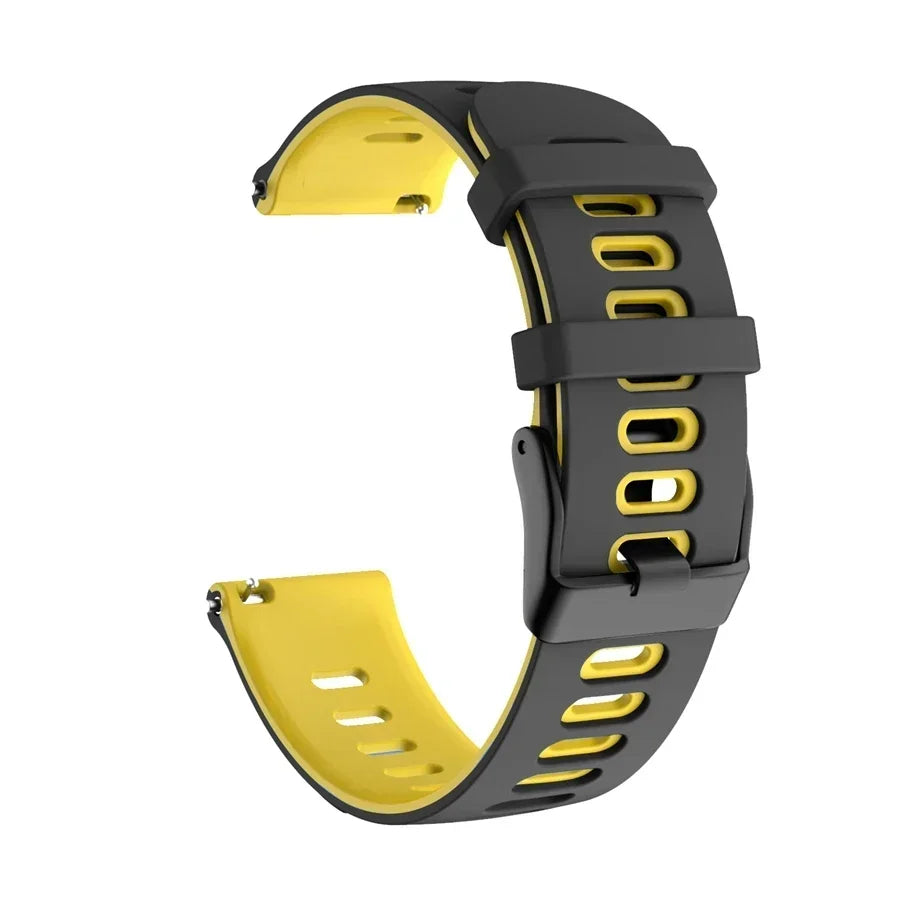 20mm 22mm Strap For Samsung galaxy watch 7 6 5 4 5 pro 44mm/40mm Silicone bracelet Huawei Watch gt 2/3/4/2e Amazfit bip strap