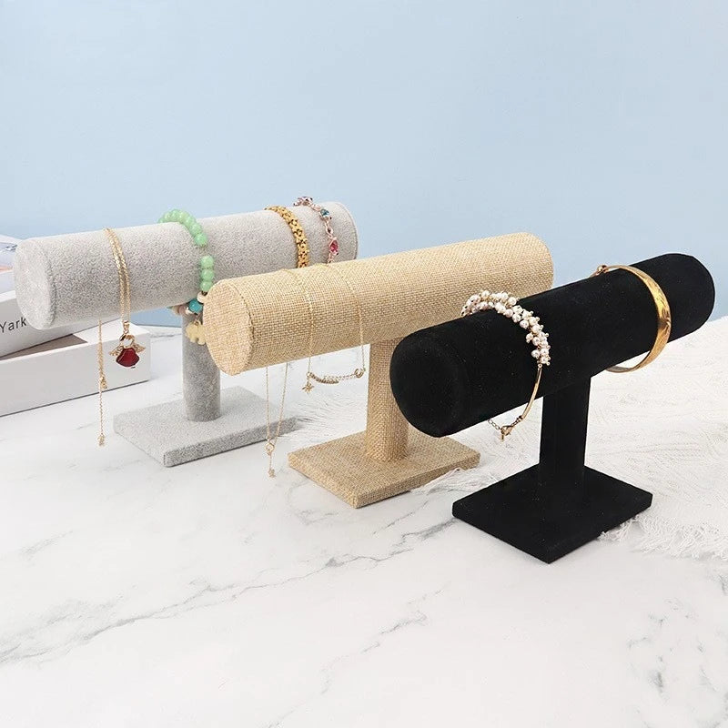 Jilai Flannel Single-layer Bracelet Rack Jewelry Watch Bracelet Rack Display Jewelry Display Rack