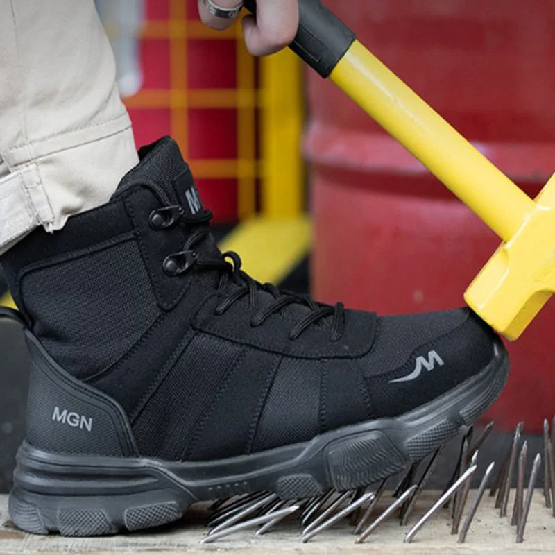 Work Boots Indestructible Safety Shoes Men Steel Toe Shoes Puncture-Proof Sneakers Women Non Slip Work Shoes Male Tactical Boots - Shoppiline