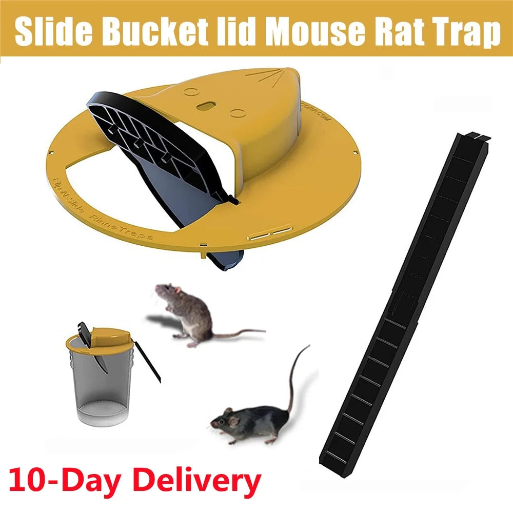 Intelligent Pitfall Mouse Catcher Trap Bucket Automatic Reset Flipping Sliding Bucket Lid Automatic Reset After Catching Mice - Shoppiline