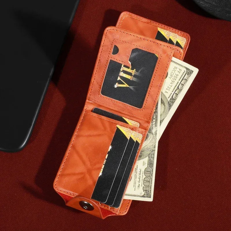 New Men's Trendy Leather Wallet with USD Print Multiple Card Holders High Capacity