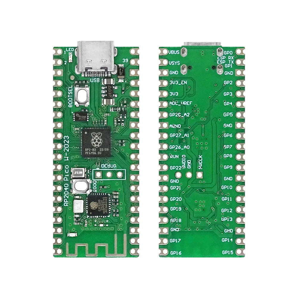 Carte Raspberry Pi Pico RP2040 PICO W double cœur 264 Ko ARM Micro-ordinateurs basse consommation Processeur Cortex-M0+ hautes performances