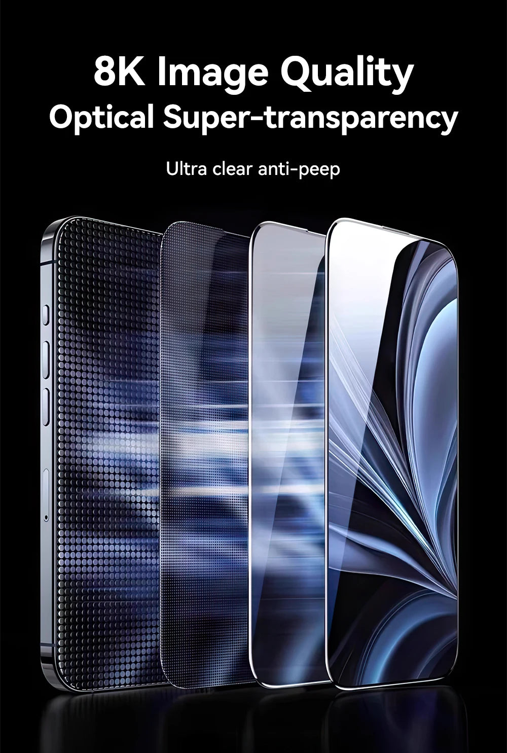 Joyroom 1/2PCS For iPhone 17 Pro Max Anti-Spy Glass Privacy Screen Protector Glass For iPhone 17 Pro 17 Air Tempered Glass Film - Shoppiline