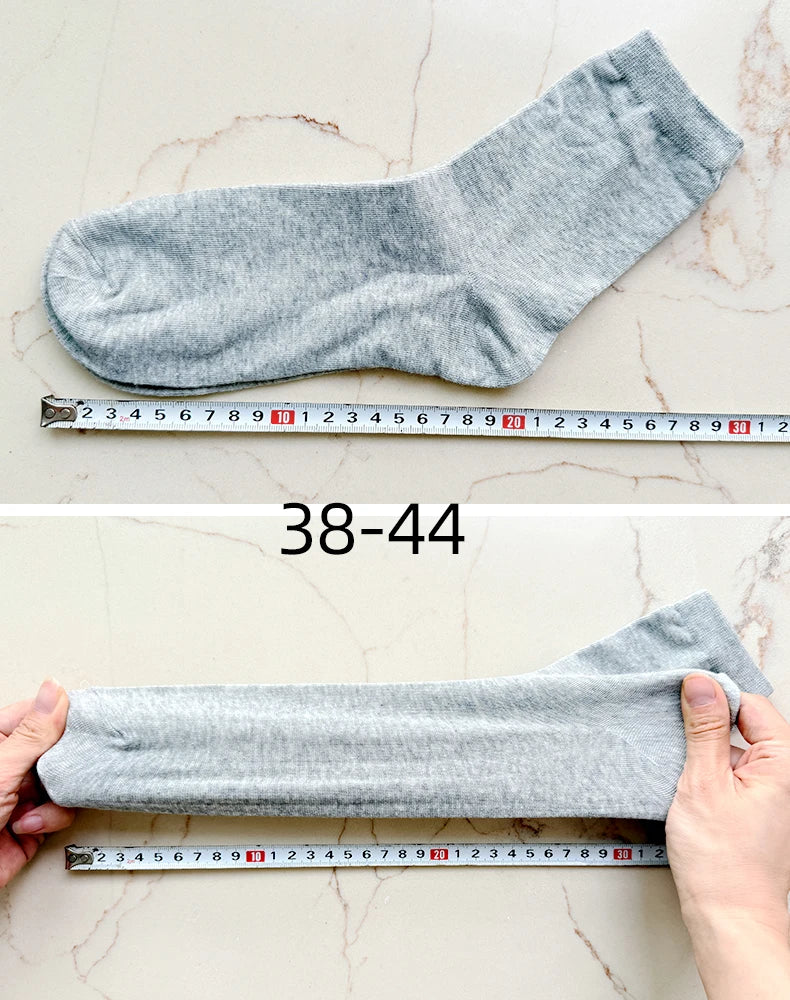 HSS Lot de 5/10 paires de chaussettes en mélange de coton pour hommes, noires, d'affaires, douces, respirantes, pour l'été et l'hiver, grande taille (6.5-14)