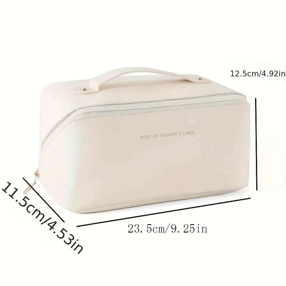 Women  Luxury Large Capacity Cosmetic  Bag Lady Box Travel Makeup Zipper Toiletries Organizer