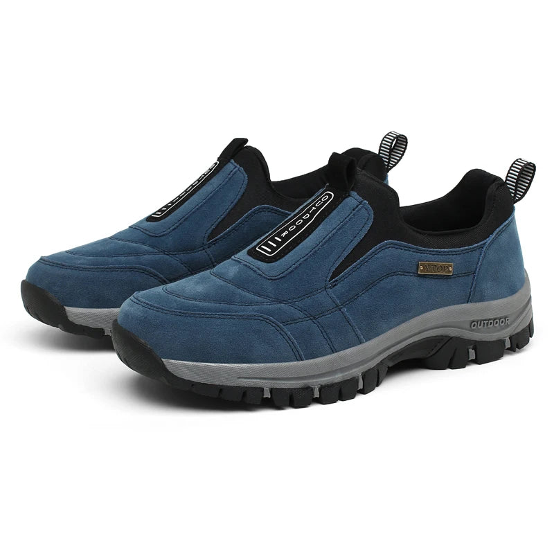 Classic Outdoor Men Sneakers Spring Slip On Casual Shoes Breathable Suede Leather Shoe Anti-skid Walking Shoe Hot Sale Footwear