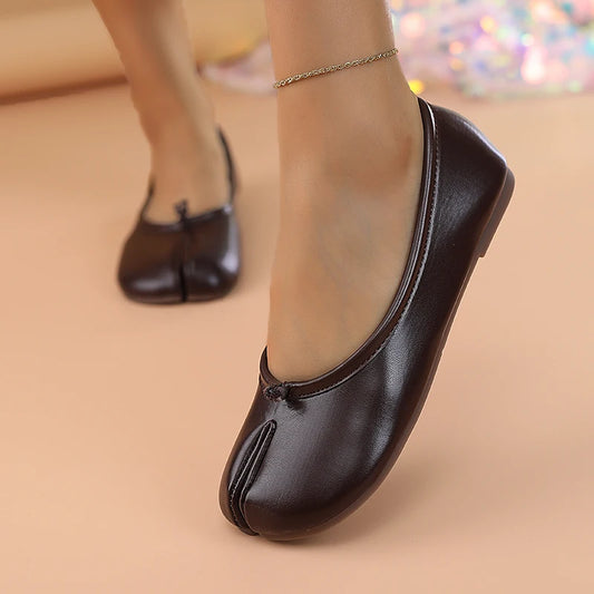 Women's Tabi Flats - Casual Fashion Slip On Split Toe Ballet Shoes, Summer Elegant 2026 New Loafers Pumps