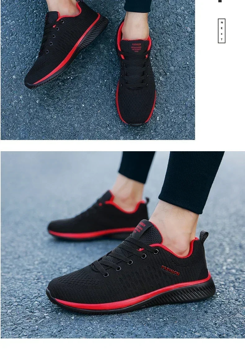 2026 Men Running Walking Knit Shoe Casual Sneakers Breathable Sports Running Athletic Gym Lightweight Outdoor Women Shoes Size