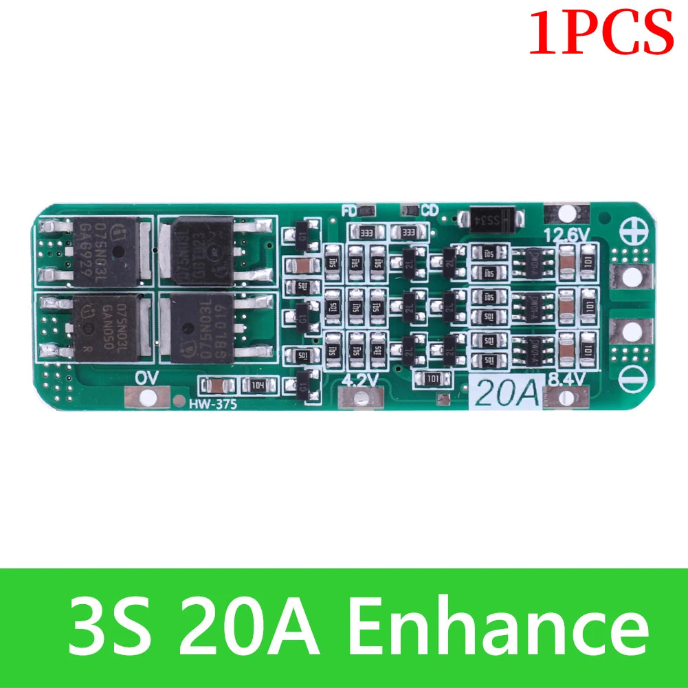 BMS 3S/4S 5A 10A 20A 25A 40A 60A Li-ion Lithium Battery Charger Protection Board 18650 For Drill Motor 12V with Enhance/Balance - Shoppiline