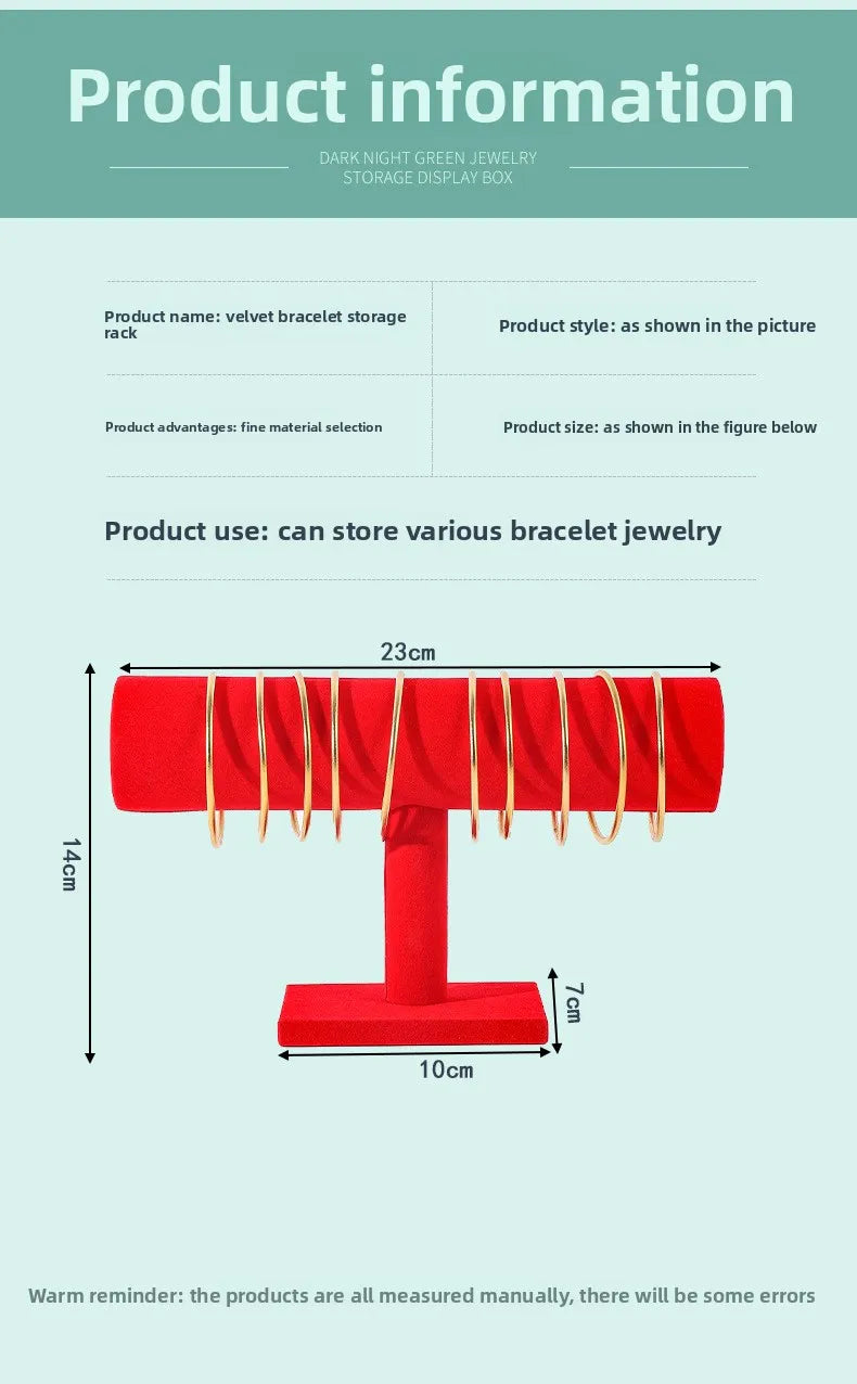 Jilai Flannel Single-layer Bracelet Rack Jewelry Watch Bracelet Rack Display Jewelry Display Rack
