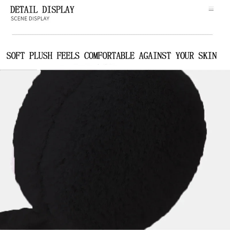 Soft Plush Earmuffs for Men and Women Outdoor Cold Protection Warm Winter Ear Warmers Solid Color Fashion