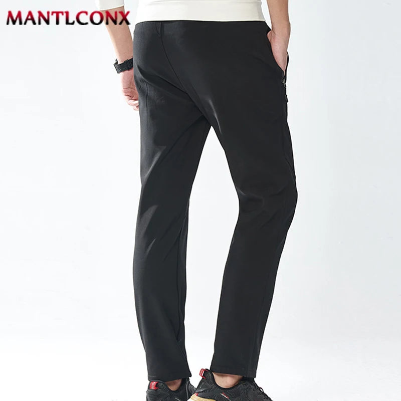 Breathable Men's Casual Pants Quick Dry Straight Elastic Waist Jogger Sweatpants Korean Classic Sport Trousers Plus Size 4XL 5XL
