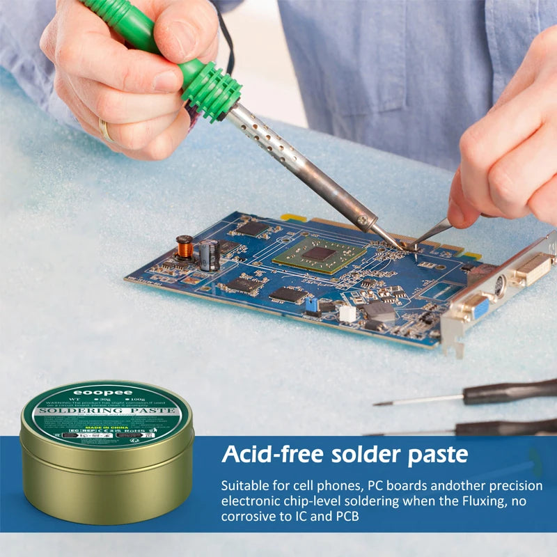 Solder Paste Rosin Flux 10g/30g/100g Lead-free Welding Flux Iron Repair Welding Paste Soldering Tin Soldering Oil Soldering Flux
