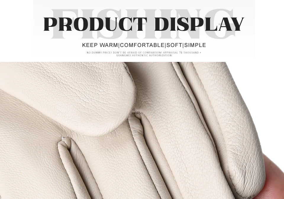 Women's sheepskin gloves winter warm plus velvet short thin touch screen driving color women's leather gloves good quality -2226
