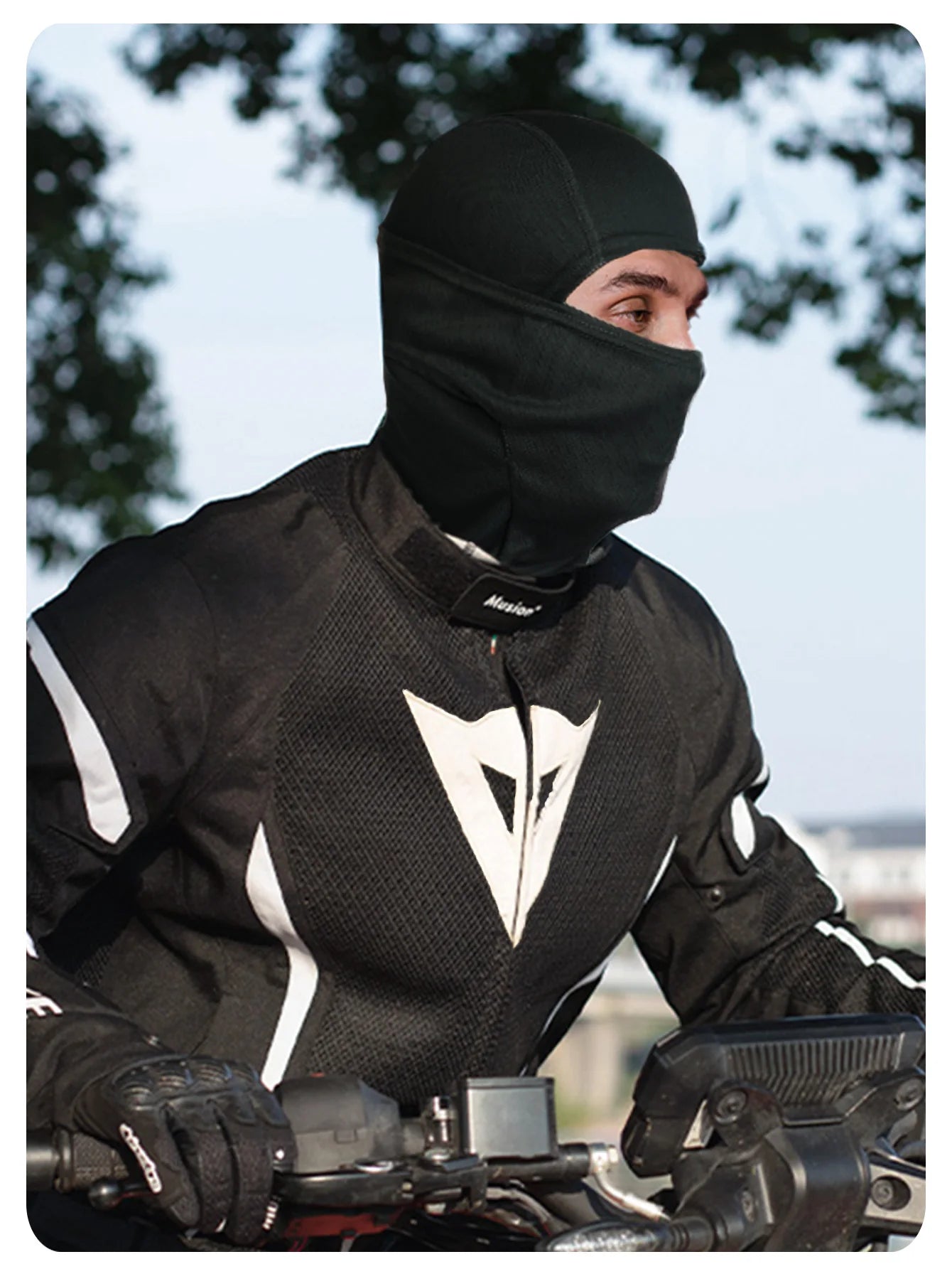 Musion Motorrad Sturmhaube Sonnenschutz Vollgesichtsmaske Atmungsaktives Mesh Airsoft Maske Sturmhaube Fahrrad Radfahren Kopfbedeckung Unde