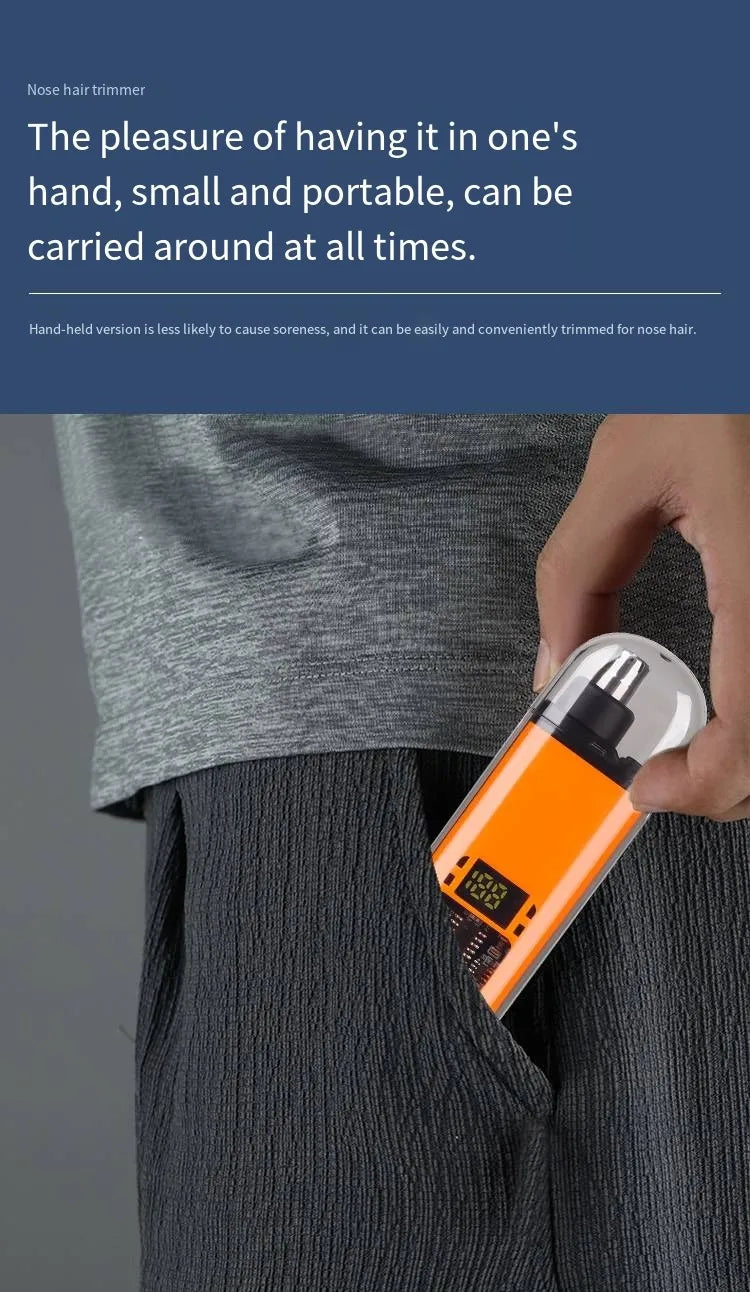 Nose Hair Trimmer Portable Trimmer for Nose Mini Nose and Ear Hair Trimmer Portable Nose Trimmer Rechargeable Trimmer for Man - Shoppiline