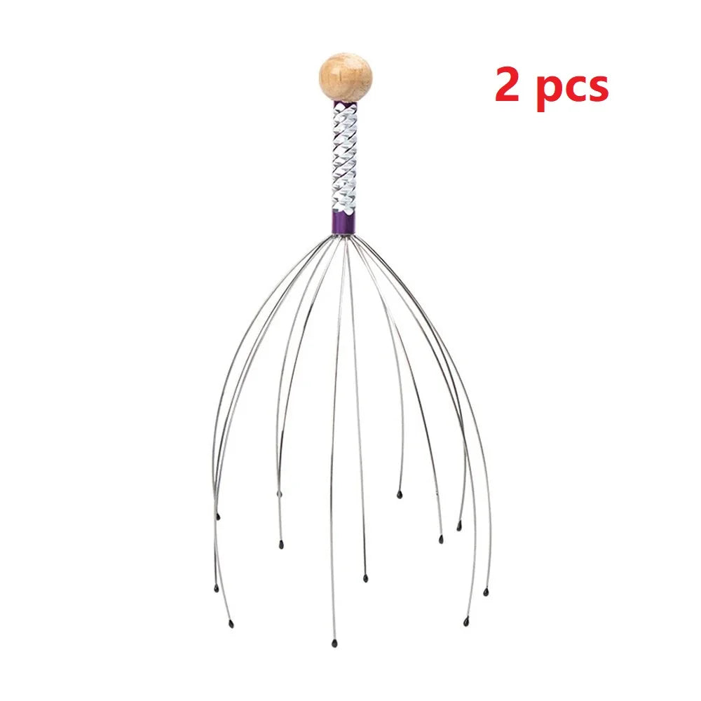 1PC Random Color Pet Massage Claw Head Massager Head Scratching Octopus Scalp Non Soul Extractor Divine Tool For Extracting