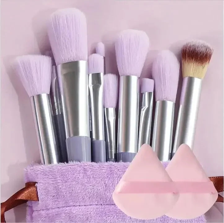 13-teiliges Premium-Make-up-Pinsel-Set aus synthetischen Nylonborsten – Weich, sanft und tierversuchsfrei für makellose Foundation, Rouge, Puder,